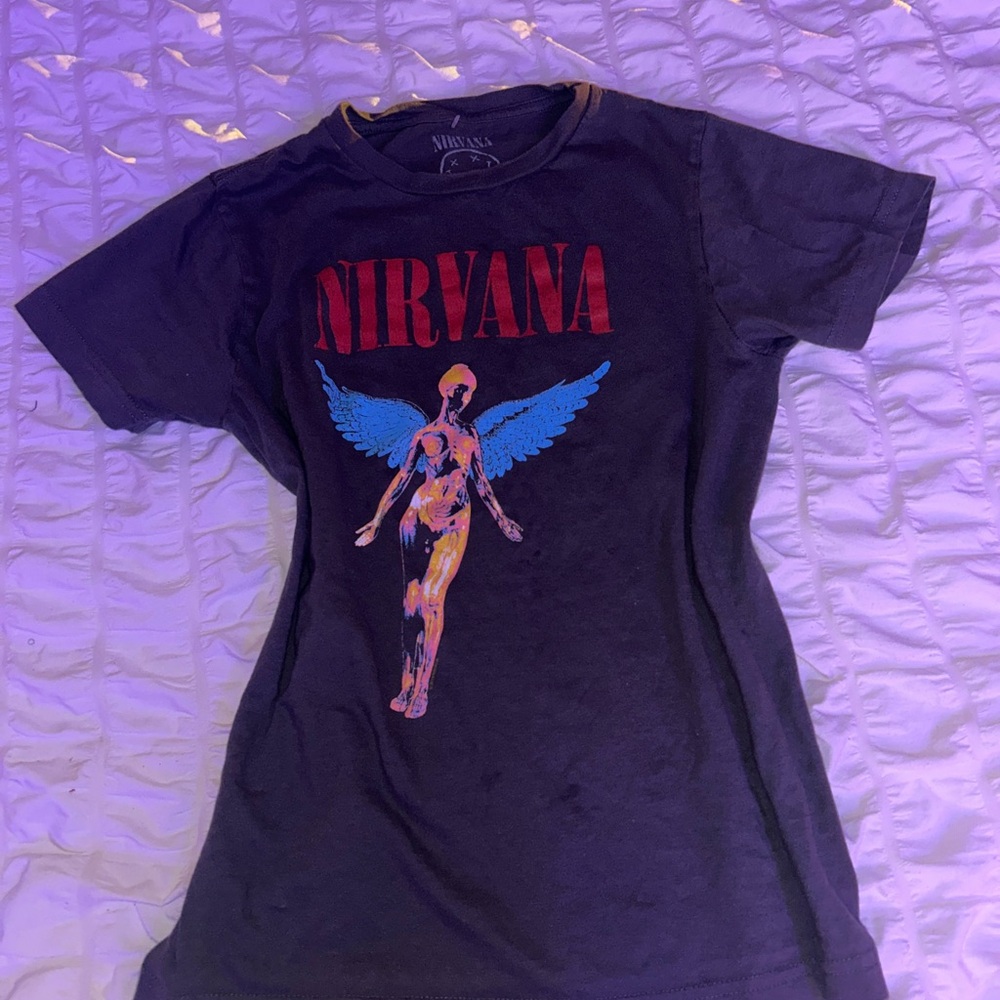 NIRVANA Black Cotton Tee